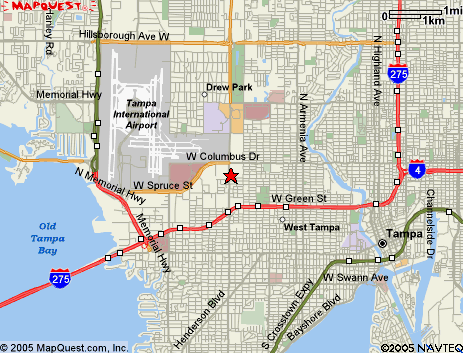 Map of the area our 33607 locksmiths service