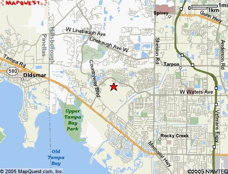 Map of the area our 33635 locksmiths service