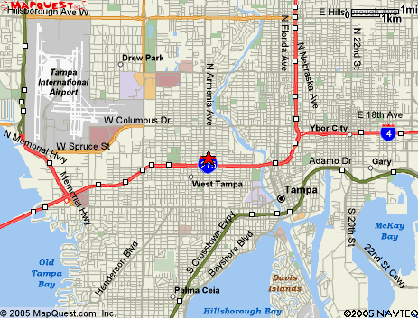 Map of the area our 33677 locksmiths service