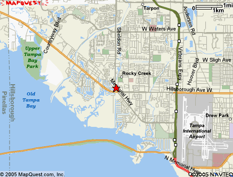 Map of the area our 33685 locksmiths service