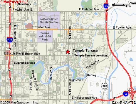 Map of the area our 33687 locksmiths service