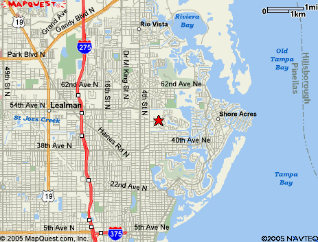 Map of the area our 33703 locksmiths service