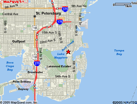 Map of the area our 33705 locksmiths service