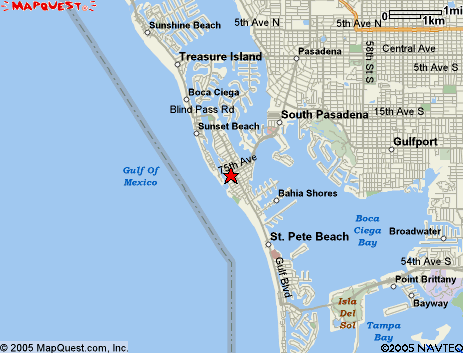 Map of the area our 33706 locksmiths service