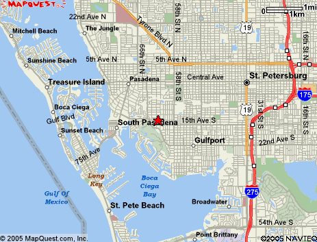 Map of the area our 33707 locksmiths service