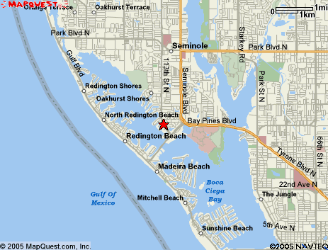 Map of the area our 33708 locksmiths service