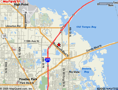 Map of the area our 33716 locksmiths service