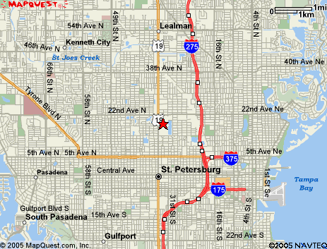 Map of the area our 33728 locksmiths service