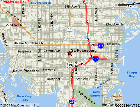 Map of the area our 33732 locksmiths service