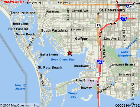 Map of the area our 33737 locksmiths service