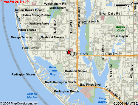 Map of the area our 33744 locksmiths service