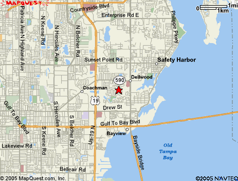 Map of the area our 33759 locksmiths service