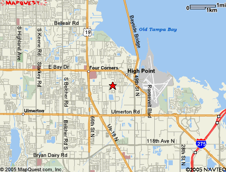 Map of the area our 33760 locksmiths service