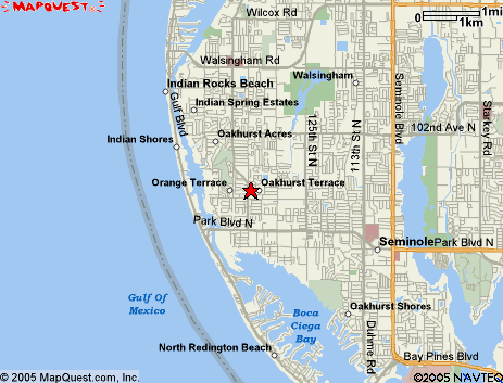 Map of the area our 33776 locksmiths service