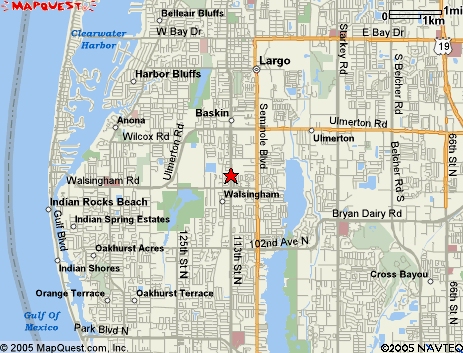 Map of the area our 33778 locksmiths service