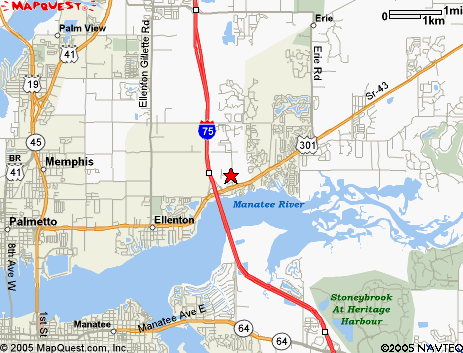 Map of the area our 34222 locksmiths service