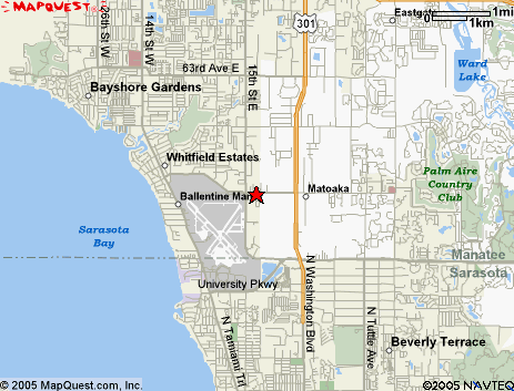 Map of the area our 34260 locksmiths service