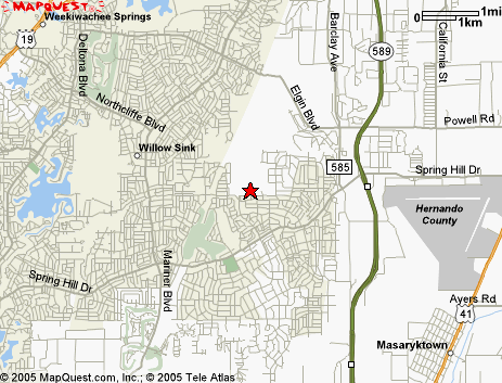 Map of the area our 34609 locksmiths service