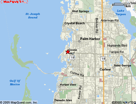 Map of the area our 34660 locksmiths service