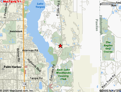 Map of the area our 34685 locksmiths service