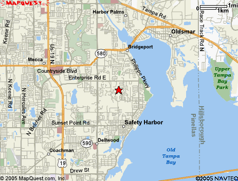 Map of the area our 34695 locksmiths service